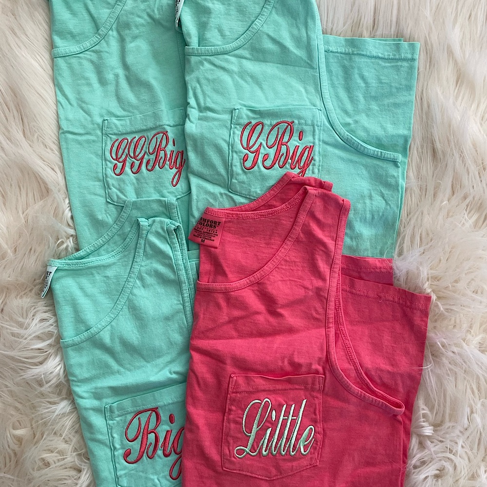 Sorority Family Tank Tops (set of 4)
